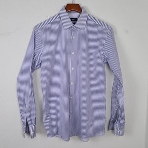 Hugo Boss Sharp Fit Blue and Purple Stripped Top
